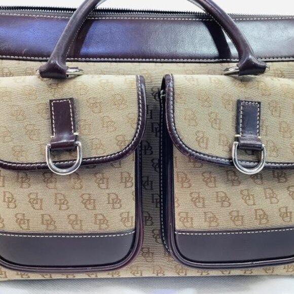 Dooney & Bourke Handbag, Signature Double Pocket Logo Tote - Picture 6 of 7
